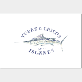 Turks & Caicos Islands Marlin Posters and Art